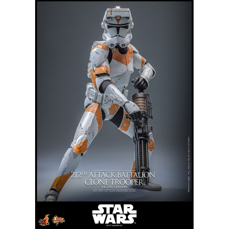 Hot Toys Star Wars - 212º Batallón de Ataque Clone Trooper Versión Deluxe - The Clone Wars 1/6