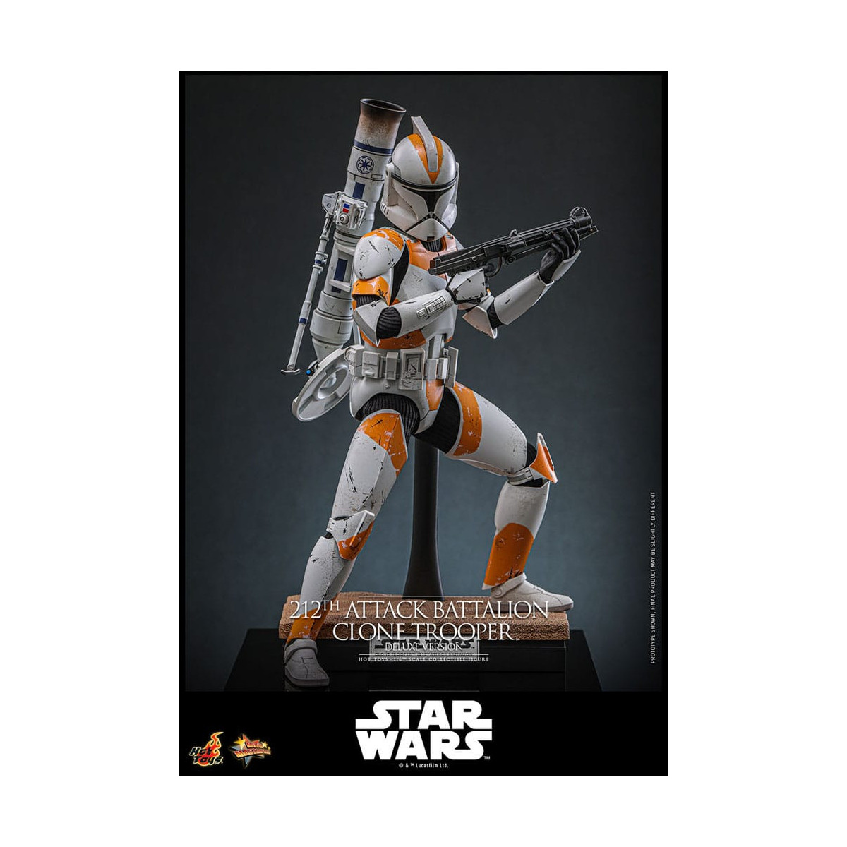 Hot Toys Star Wars - 212º Batallón de Ataque Clone Trooper Versión Deluxe - The Clone Wars 1/6