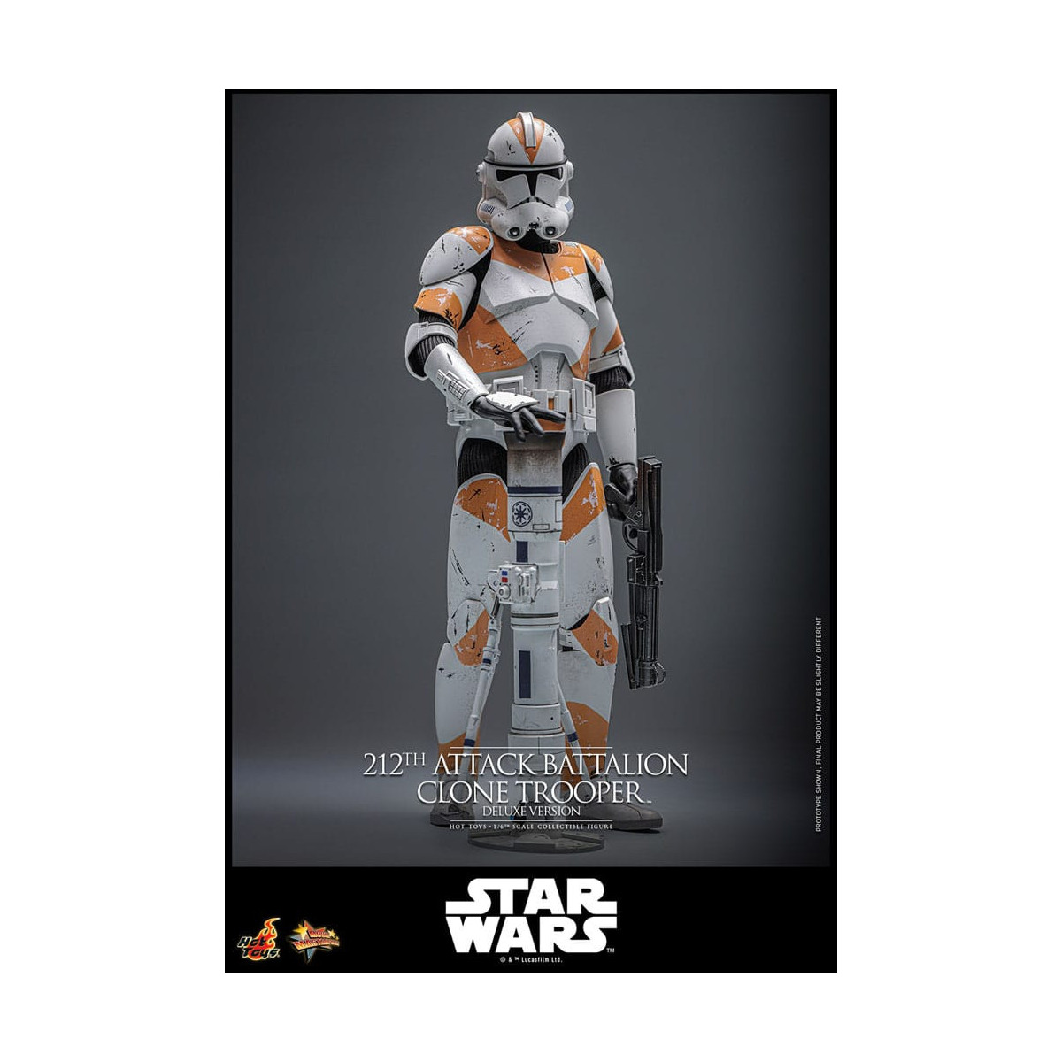 Hot Toys Star Wars - 212º Batallón de Ataque Clone Trooper Versión Deluxe - The Clone Wars 1/6