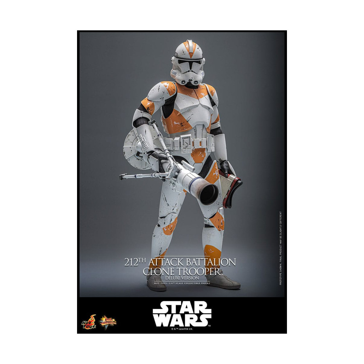 Hot Toys Star Wars - 212º Batallón de Ataque Clone Trooper Versión Deluxe - The Clone Wars 1/6