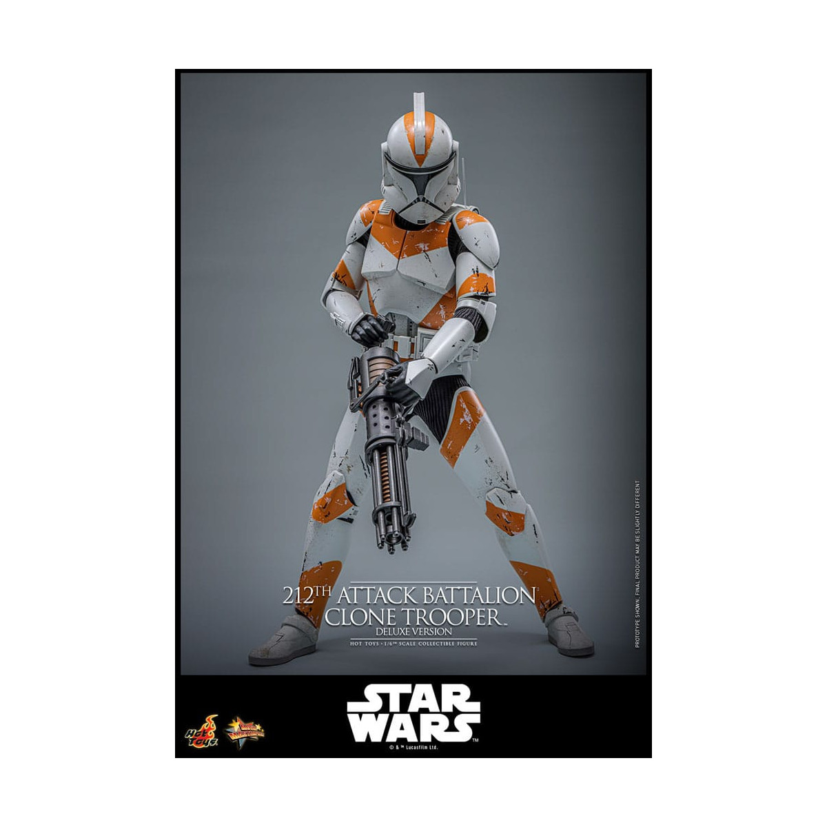 Hot Toys Star Wars - 212º Batallón de Ataque Clone Trooper Versión Deluxe - The Clone Wars 1/6