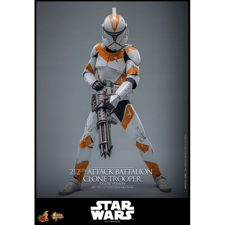 Hot Toys Star Wars - 212º Batallón de Ataque Clone Trooper Versión Deluxe - The Clone Wars 1/6