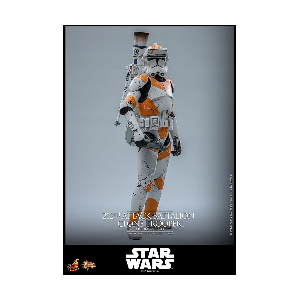 Hot Toys Star Wars - 212º Batallón de Ataque Clone Trooper Versión Deluxe - The Clone Wars 1/6