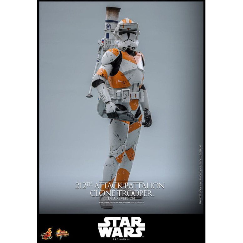 Hot Toys Star Wars - 212º Batallón de Ataque Clone Trooper Versión Deluxe - The Clone Wars 1/6