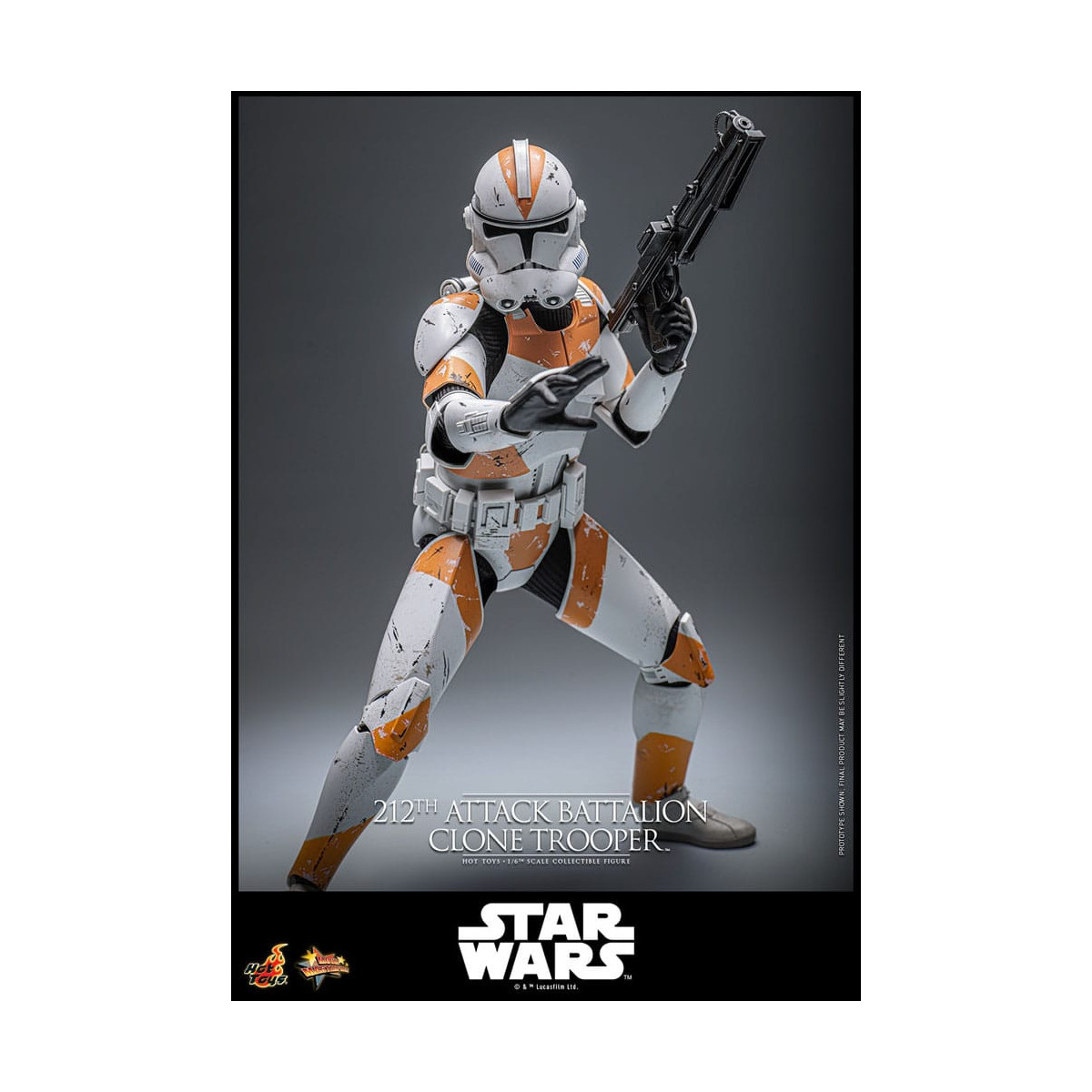 Hot Toys Star Wars - 212º Batallón de Ataque Clone Trooper Versión Deluxe - The Clone Wars 1/6