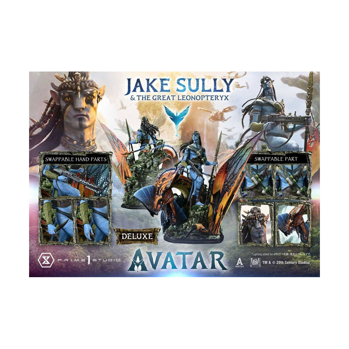 Prime 1 Studio Avatar - Jake Sully & The Great Leonopteryx Versión Deluxe 1/4