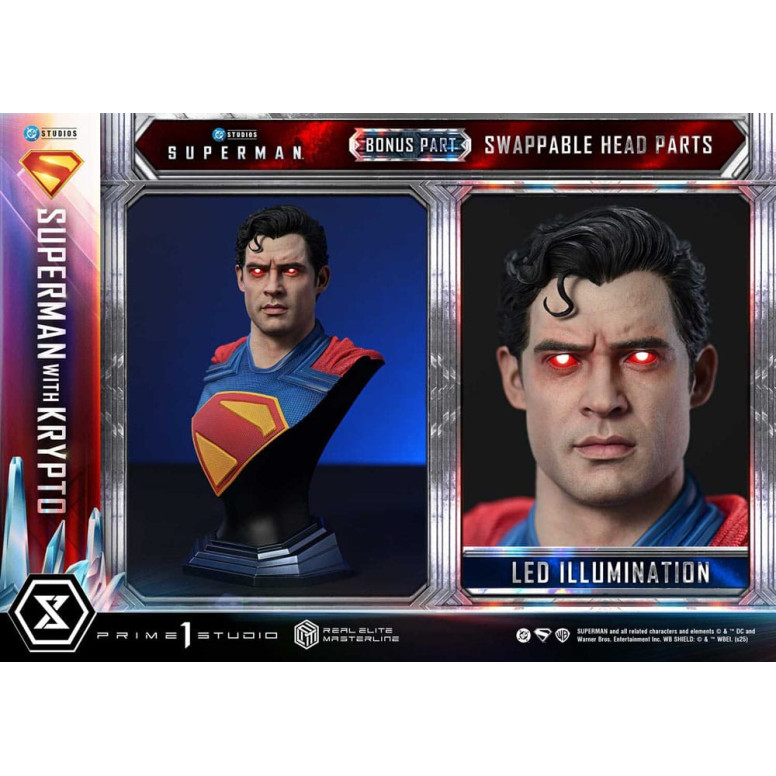 Prime 1 Studio - Superman con Krypto Bonus Version - Real Elite Masterline Series 1/3