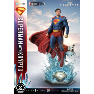 Prime 1 Studio - Superman con Krypto Bonus Version - Real Elite Masterline Series 1/3