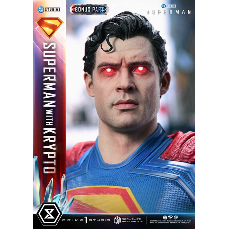 Prime 1 Studio - Superman con Krypto Bonus Version - Real Elite Masterline Series 1/3