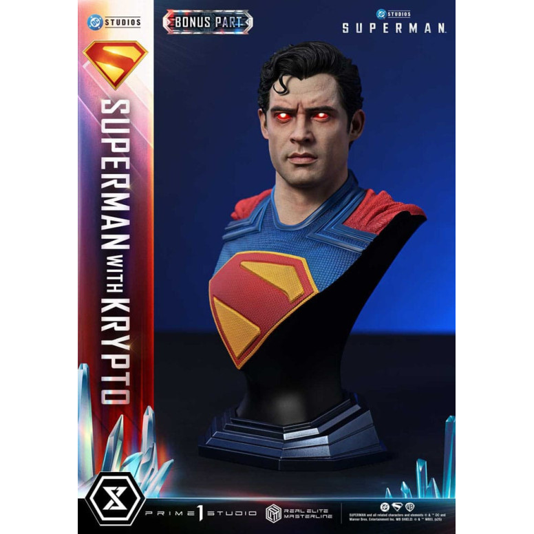 Prime 1 Studio - Superman con Krypto Bonus Version - Real Elite Masterline Series 1/3
