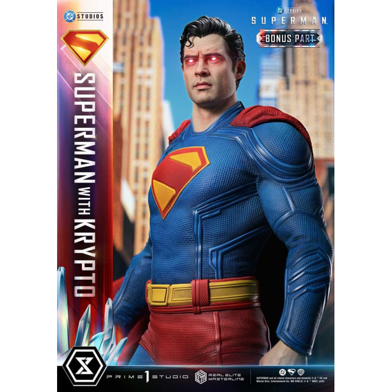 Prime 1 Studio - Superman con Krypto Bonus Version - Real Elite Masterline Series 1/3