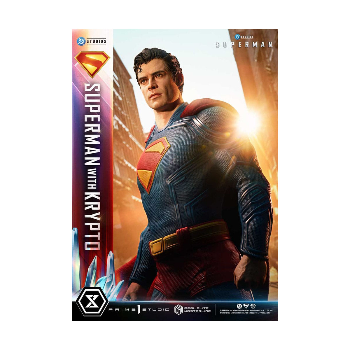 Prime 1 Studio - Superman con Krypto Bonus Version - Real Elite Masterline Series 1/3