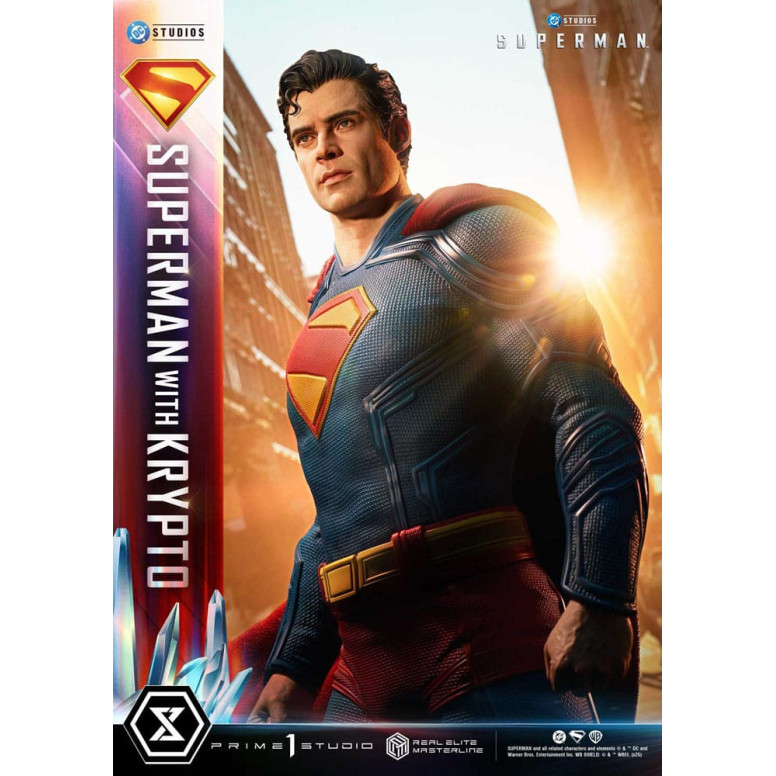 Prime 1 Studio - Superman con Krypto Bonus Version - Real Elite Masterline Series 1/3