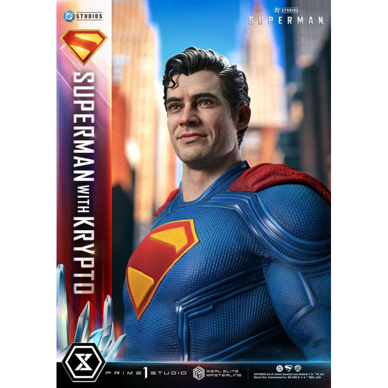Prime 1 Studio - Superman con Krypto Bonus Version - Real Elite Masterline Series 1/3