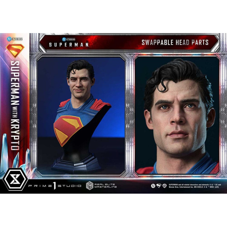 Prime 1 Studio - Superman con Krypto Bonus Version - Real Elite Masterline Series 1/3