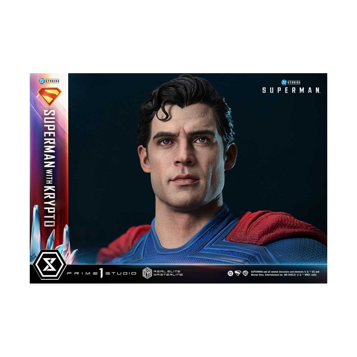 Prime 1 Studio - Superman con Krypto Bonus Version - Real Elite Masterline Series 1/3