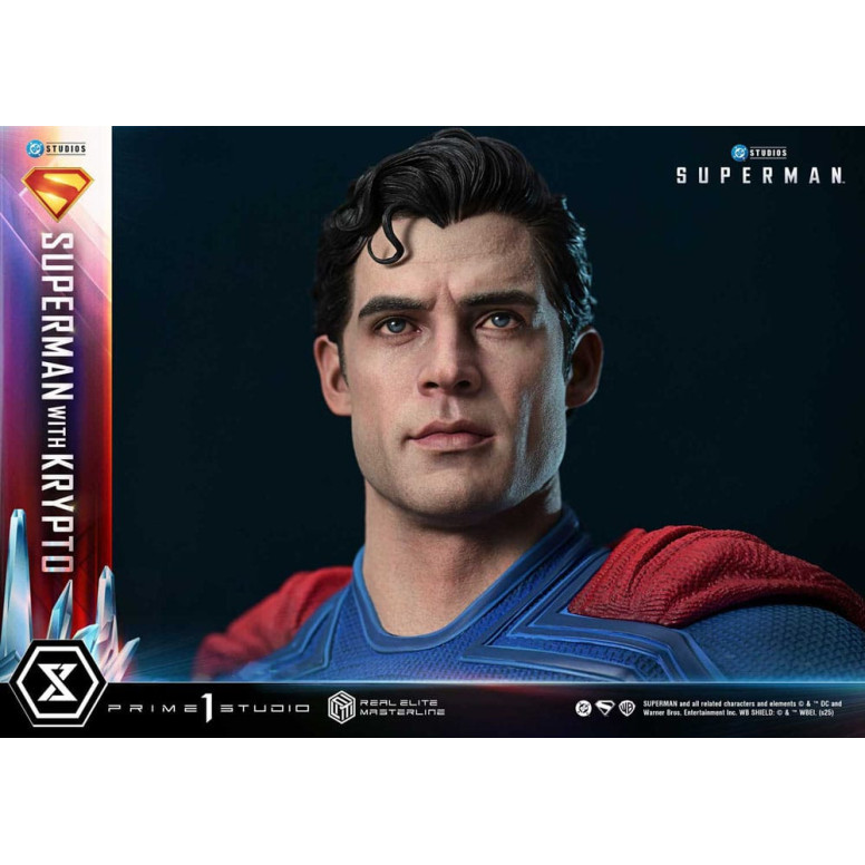 Prime 1 Studio - Superman con Krypto Bonus Version - Real Elite Masterline Series 1/3