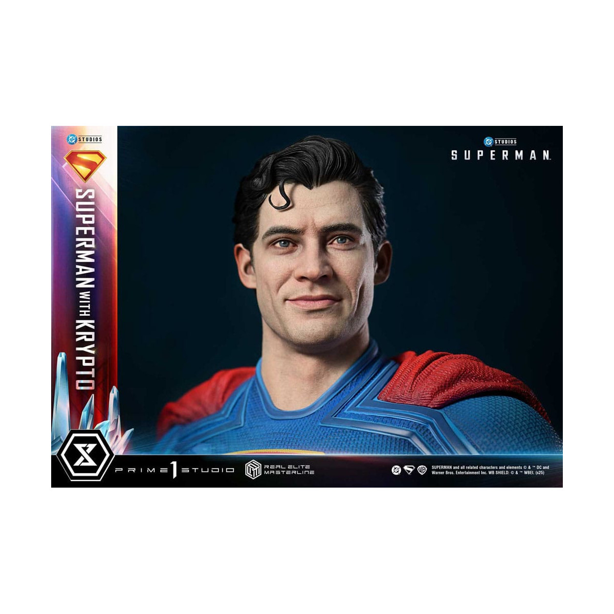 Prime 1 Studio - Superman con Krypto Bonus Version - Real Elite Masterline Series 1/3