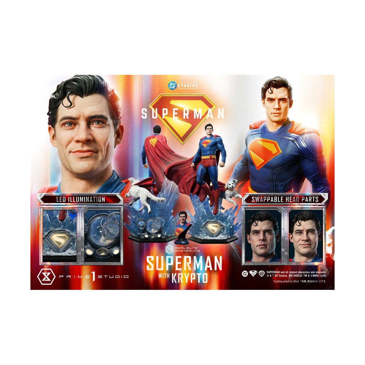 Prime 1 Studio - Superman con Krypto - Real Elite Masterline Series 1/3