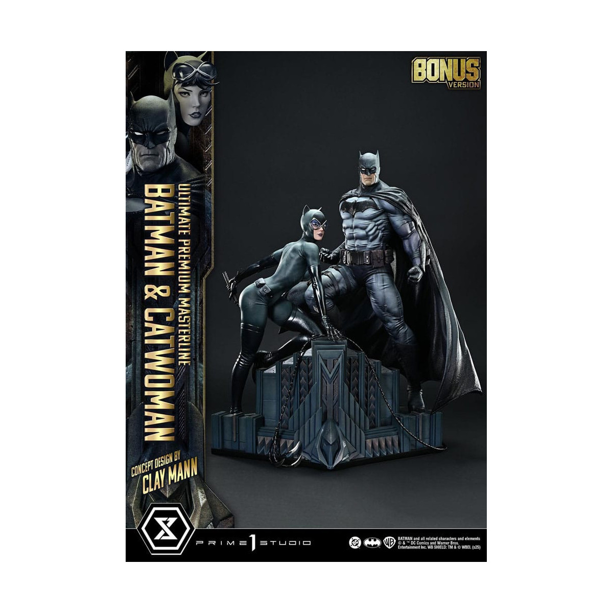 Prime 1 Studio - Batman y Catwoman (Diseño conceptual de Clay Mann) Versión Extra - Ultimate Premium Masterline Series 1/4