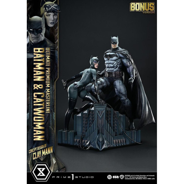 Prime 1 Studio - Batman y Catwoman (Diseño conceptual de Clay Mann) Versión Extra - Ultimate Premium Masterline Series 1/4