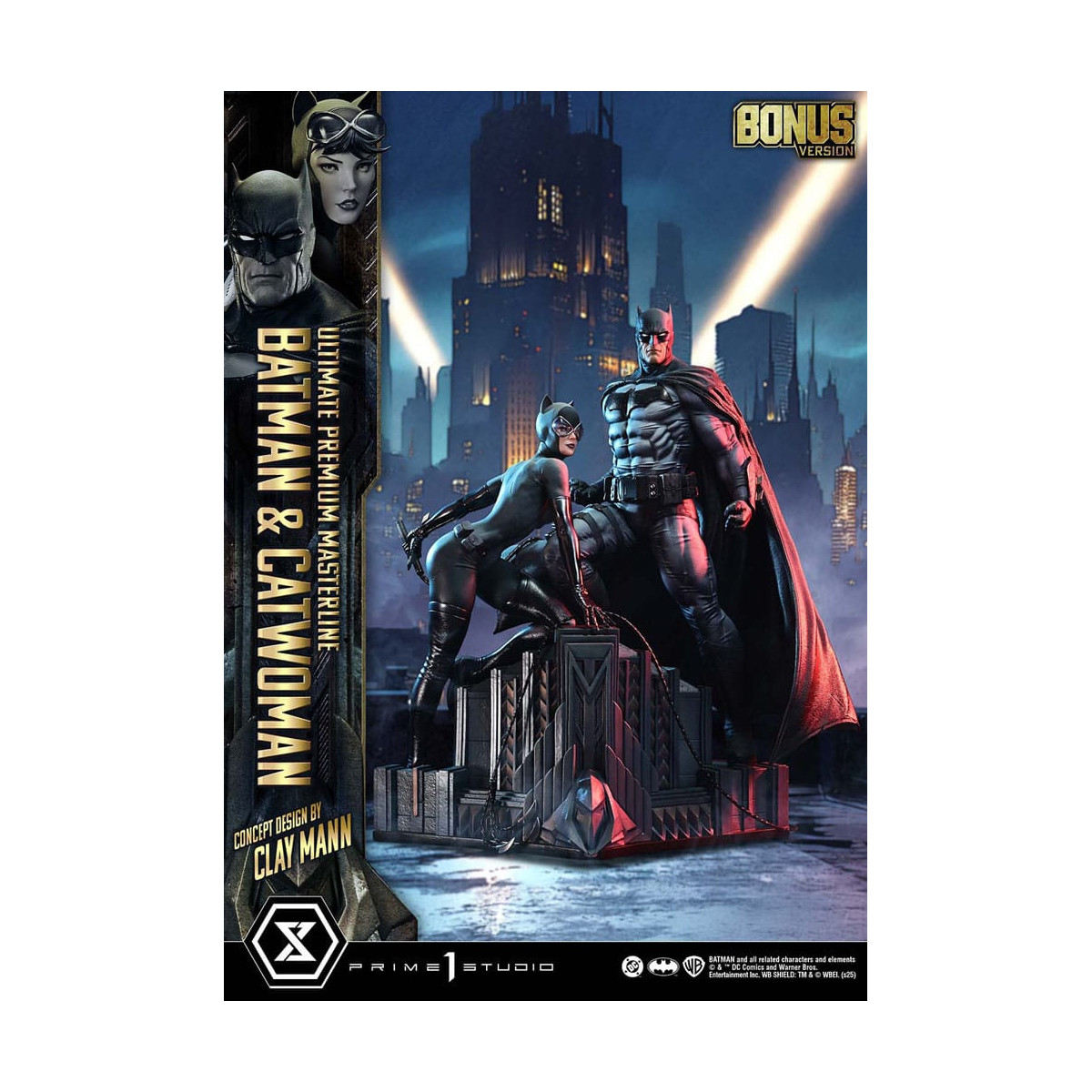 Prime 1 Studio - Batman y Catwoman (Diseño conceptual de Clay Mann) Versión Extra - Ultimate Premium Masterline Series 1/4