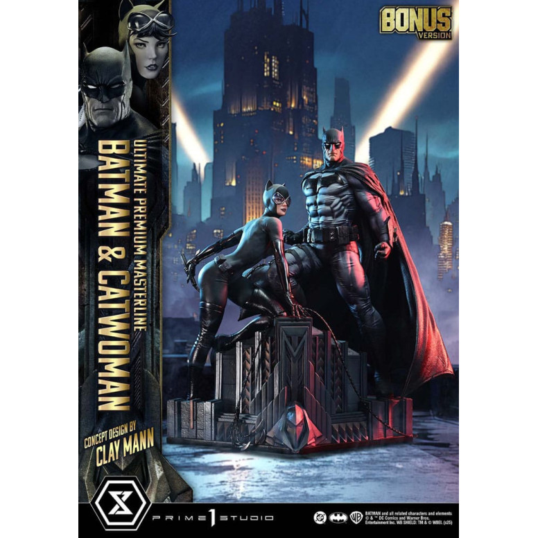Prime 1 Studio - Batman y Catwoman (Diseño conceptual de Clay Mann) Versión Extra - Ultimate Premium Masterline Series 1/4