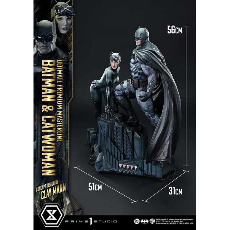 Prime 1 Studio - Batman y Catwoman (Diseño conceptual de Clay Mann) Versión Extra - Ultimate Premium Masterline Series 1/4