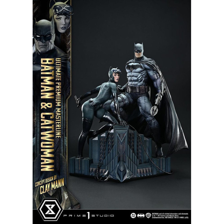Prime 1 Studio - Batman y Catwoman (Diseño conceptual de Clay Mann) Versión Extra - Ultimate Premium Masterline Series 1/4