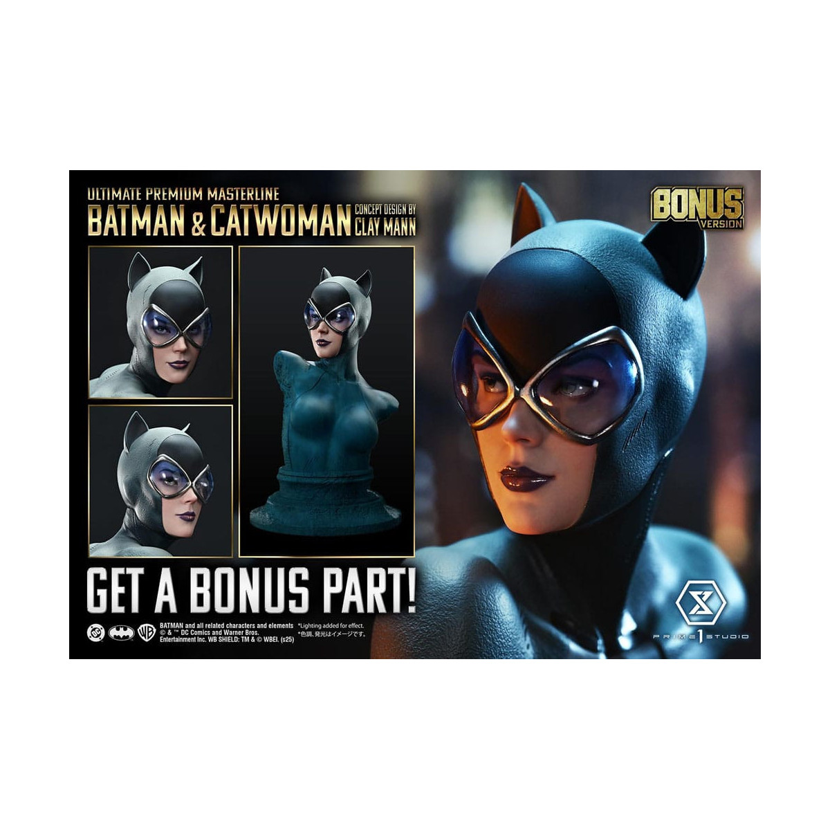 Prime 1 Studio - Batman y Catwoman (Diseño conceptual de Clay Mann) Versión Extra - Ultimate Premium Masterline Series 1/4
