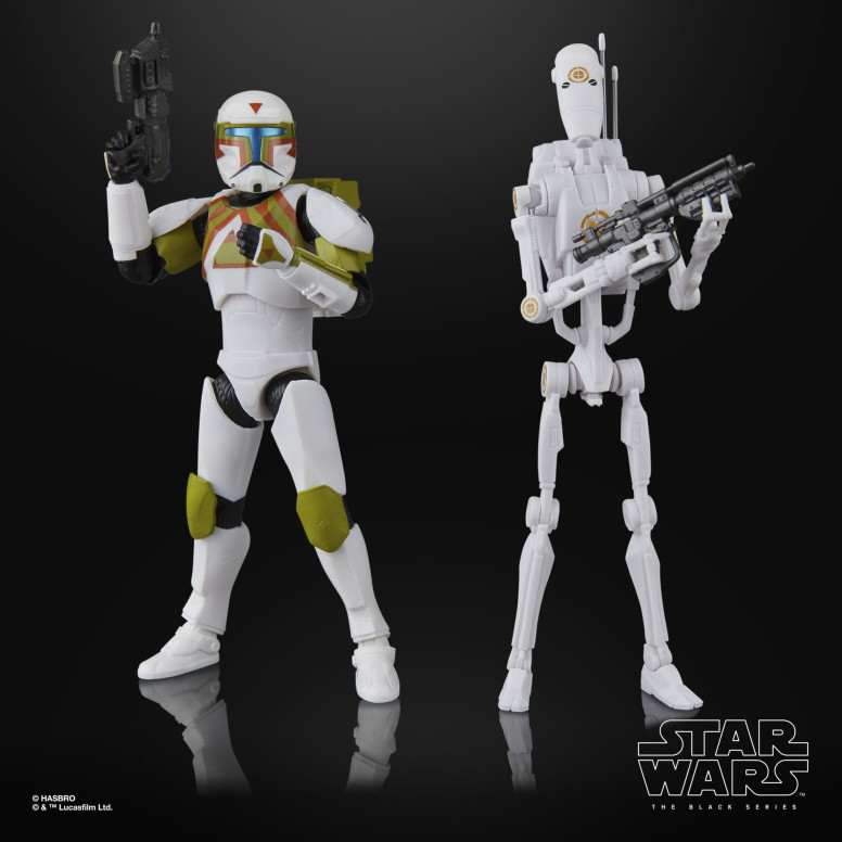 Hasbro Star Wars The Black Series - Comando Clon y droide de batalla B1, pack de 2 (Star Wars: Battlefront II)