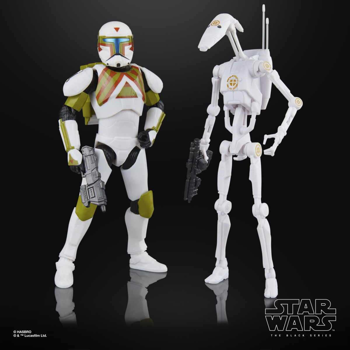 Hasbro Star Wars The Black Series - Comando Clon y droide de batalla B1, pack de 2 (Star Wars: Battlefront II)