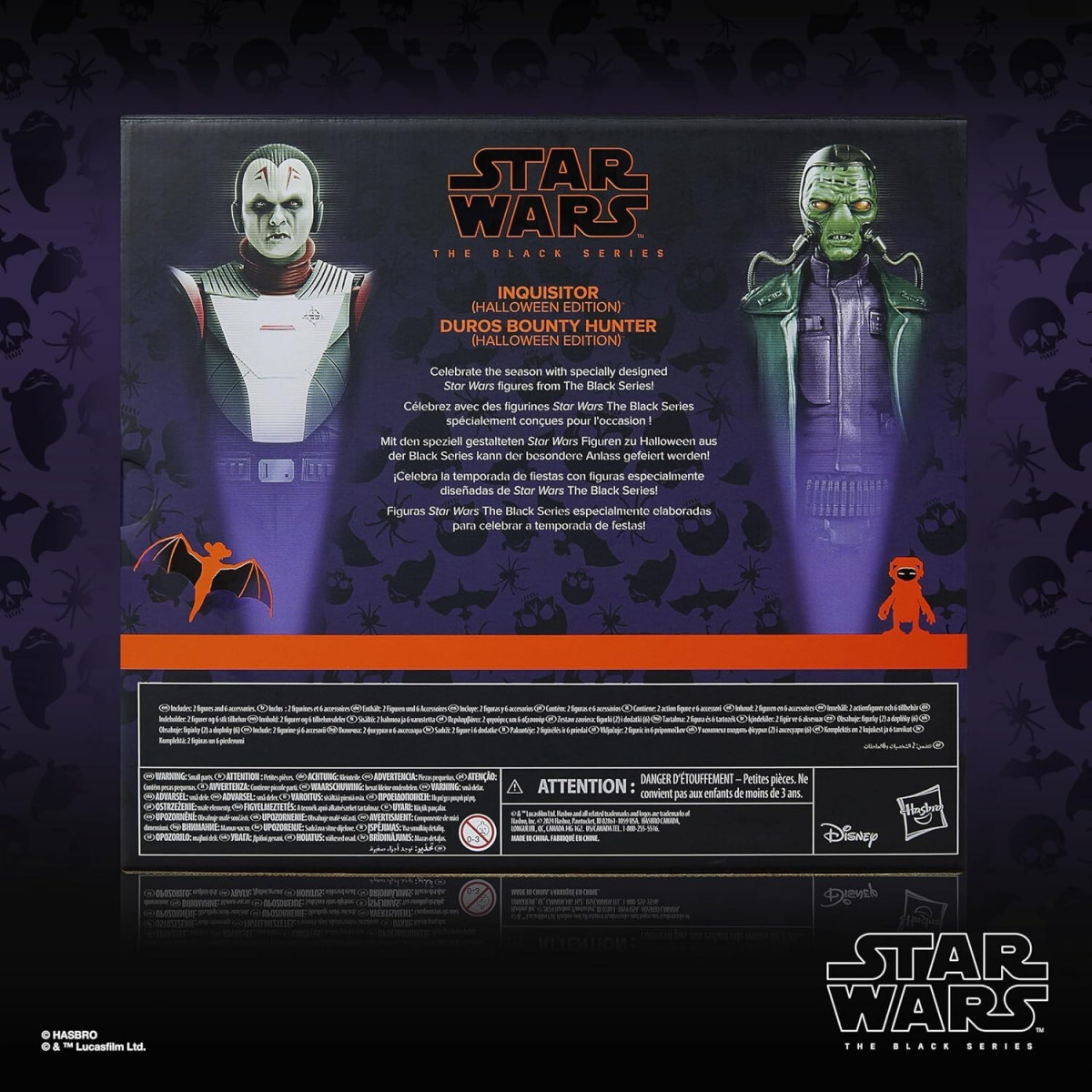 Hasbro Star Wars The Black Series - Inquisidor y Duros Cazarrecompensas Halloween 2-Pack