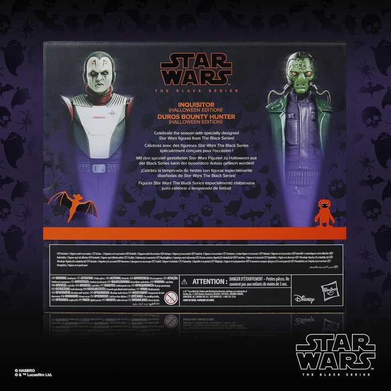Hasbro Star Wars The Black Series - Inquisidor y Duros Cazarrecompensas Halloween 2-Pack