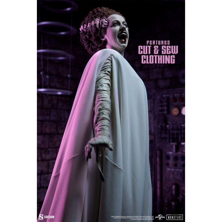 Sideshow Universal Monsters - Premium Format The Bride of Frankenstein 1/4 - La novia de Frankenstein (Traje de tela)