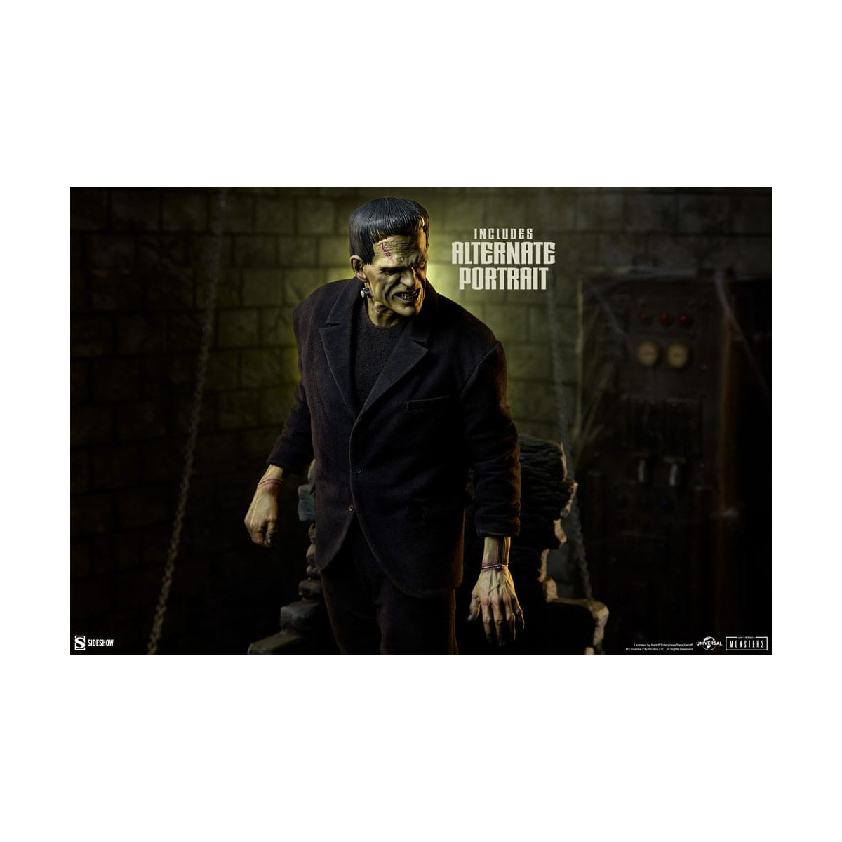 Sideshow Universal Monsters - Formato Premium Frankenstein (Traje de tela) 1/4