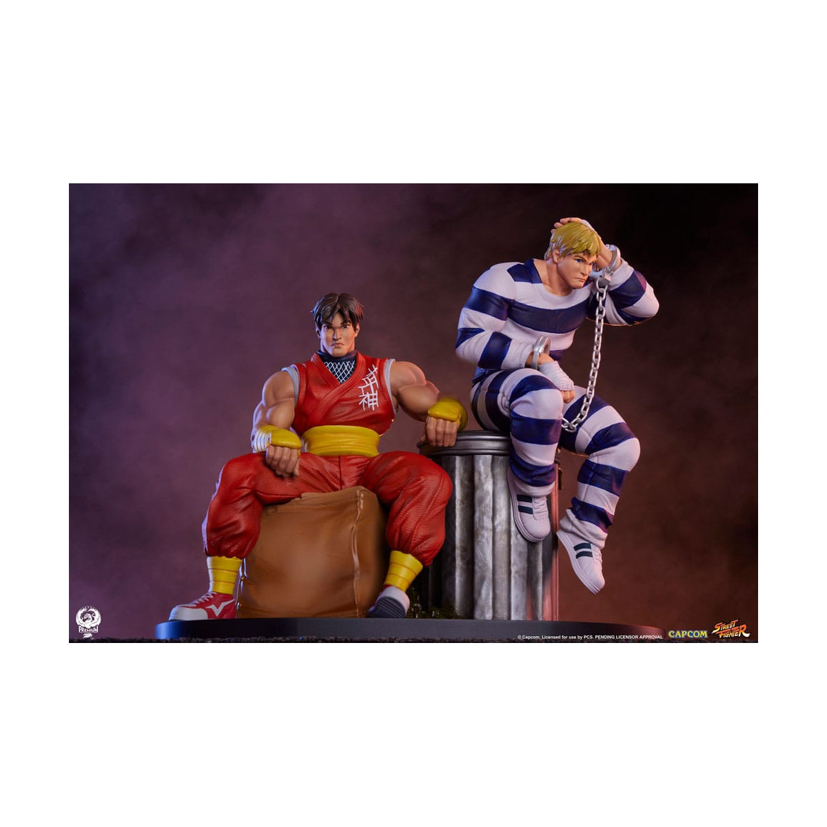 PCS - Street Fighter street Jam - Juego de estatuas a escala 1:10 de Cody y Guy