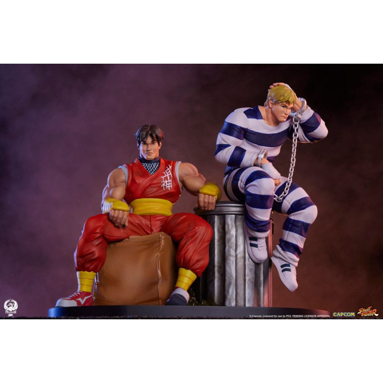 PCS - Street Fighter street Jam - Juego de estatuas a escala 1:10 de Cody y Guy