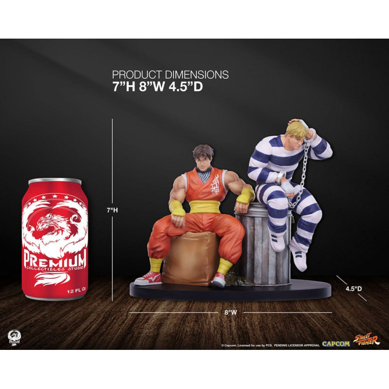 PCS - Street Fighter street Jam - Juego de estatuas a escala 1:10 de Cody y Guy