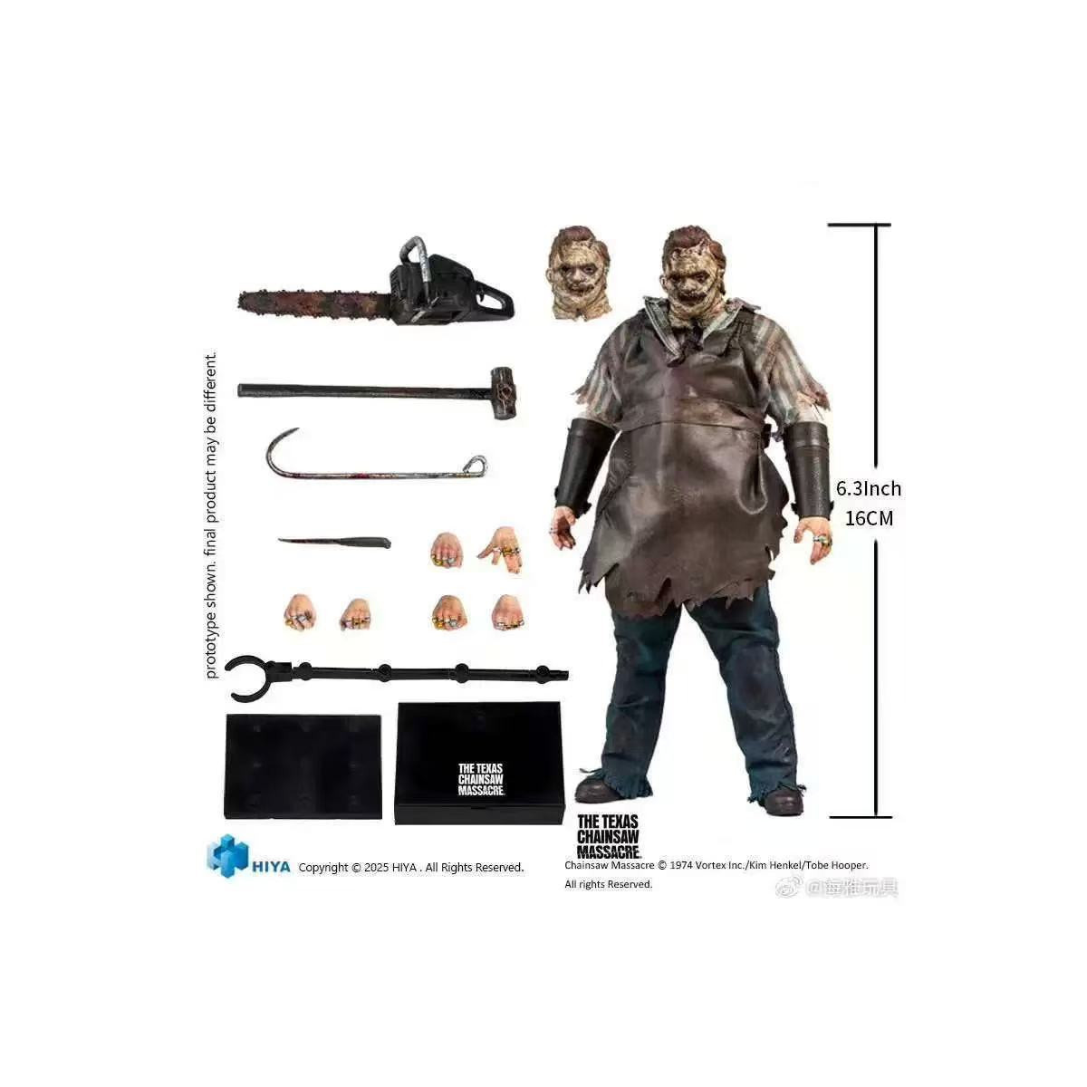 HIYA TOYS - Exquisite Super Series 1/12 - La matanza de Texas 2003 - LeatherFace Thomas Hewitt
