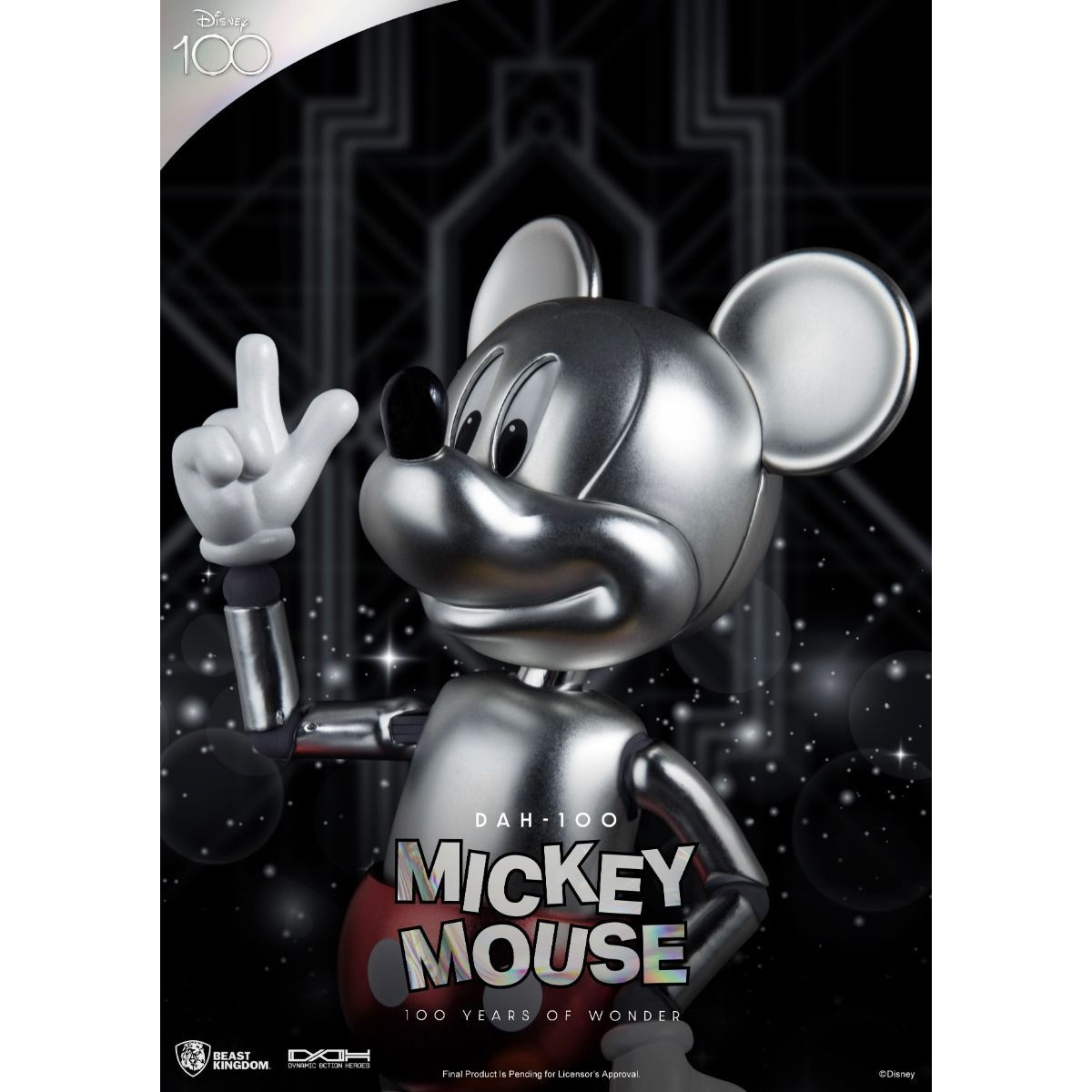Beast Kingdom Disney 100 Años de Maravillas - Mickey Mouse Mouse - Dynamic Action Heroes 1/9 - D100