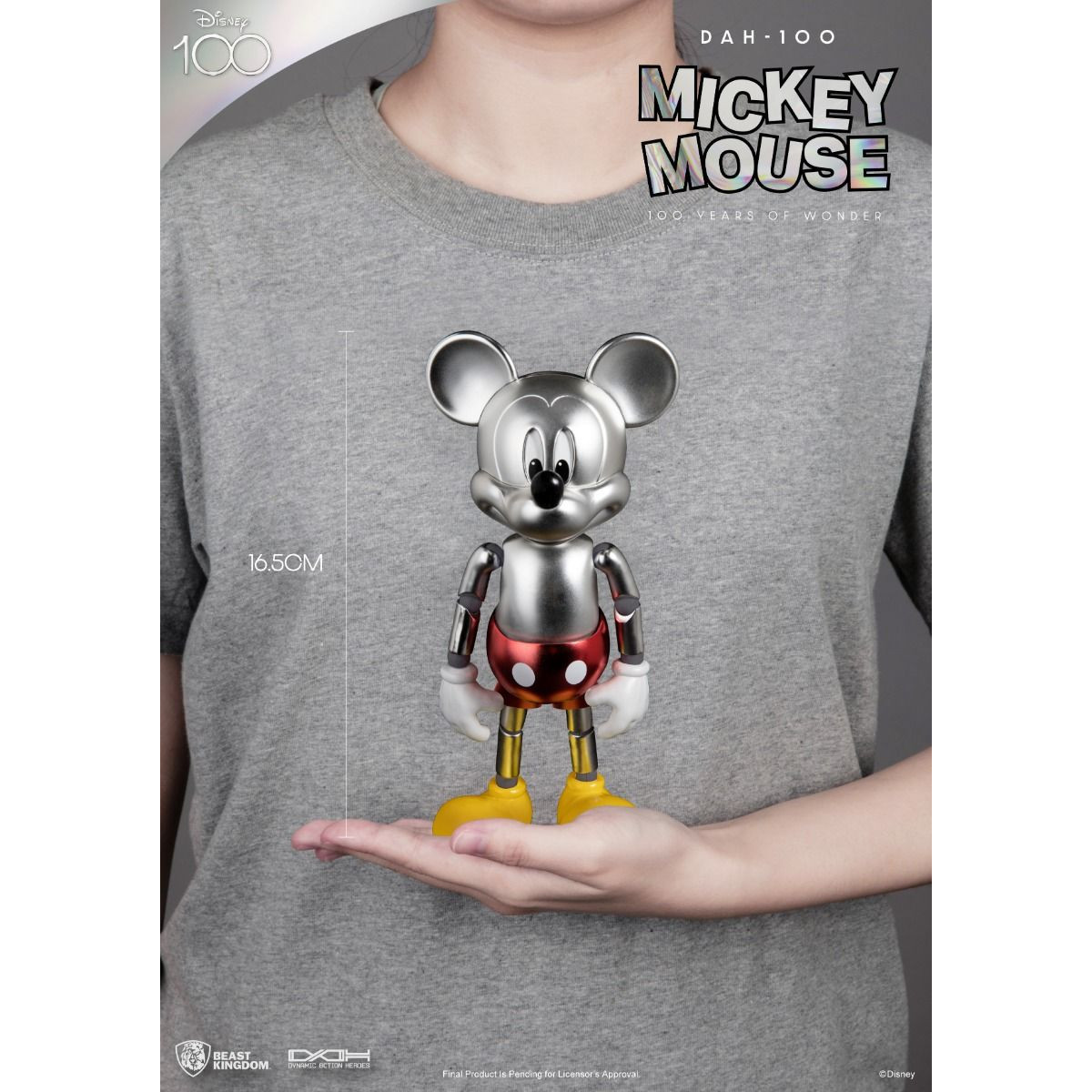 Beast Kingdom Disney 100 Años de Maravillas - Mickey Mouse Mouse - Dynamic Action Heroes 1/9 - D100