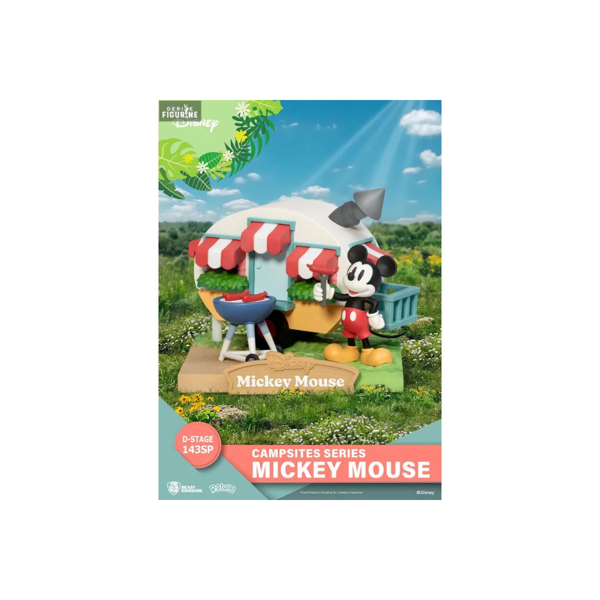 Beast Kingdom Disney - D-Stage Diorama de PVC Serie Camping - Mickey Mouse Ratón Edición Especial