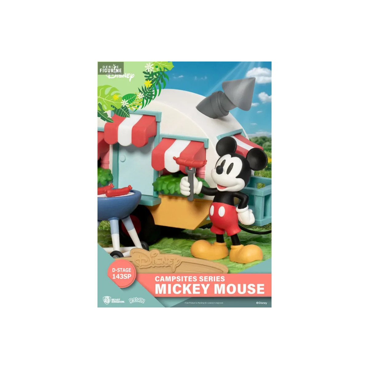 Beast Kingdom Disney - D-Stage Diorama de PVC Serie Camping - Mickey Mouse Ratón Edición Especial