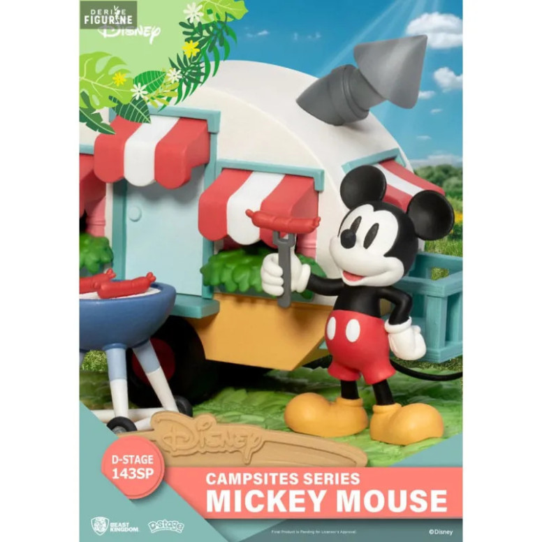 Beast Kingdom Disney - D-Stage Diorama de PVC Serie Camping - Mickey Mouse Ratón Edición Especial