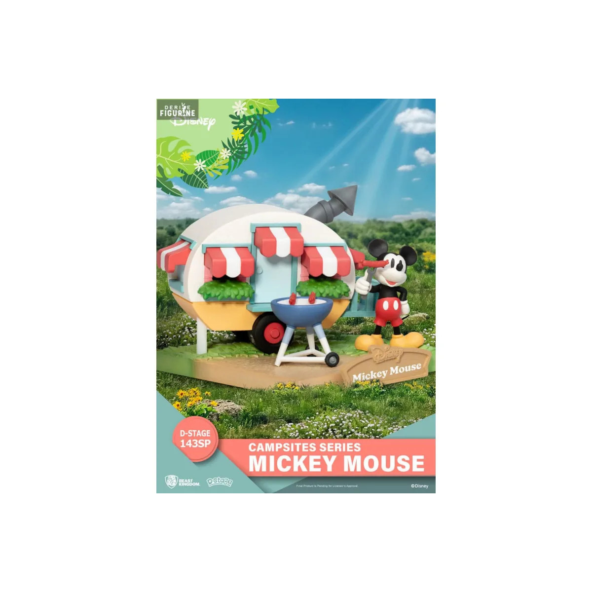 Beast Kingdom Disney - D-Stage Diorama de PVC Serie Camping - Mickey Mouse Ratón Edición Especial
