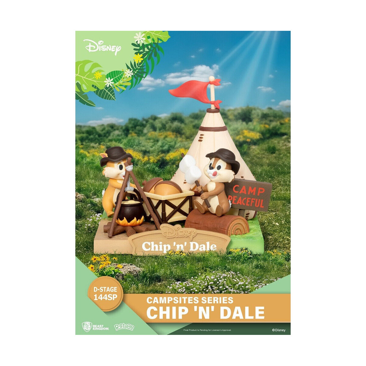 Beast Kingdom Disney - D-Stage Diorama de PVC Serie Camping - Chip 'n' Dale Edición Especial