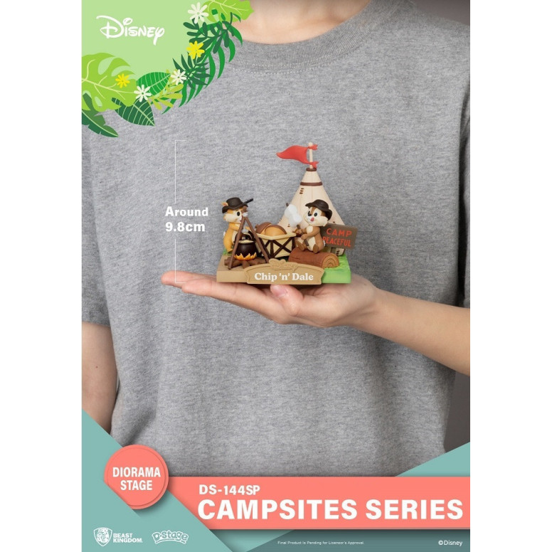 Beast Kingdom Disney - D-Stage Diorama de PVC Serie Camping - Chip 'n' Dale Edición Especial