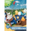 Beast Kingdom Disney - D-Stage Diorama de PVC Serie Camping - Edición Especial Goofy y el Pato Donald