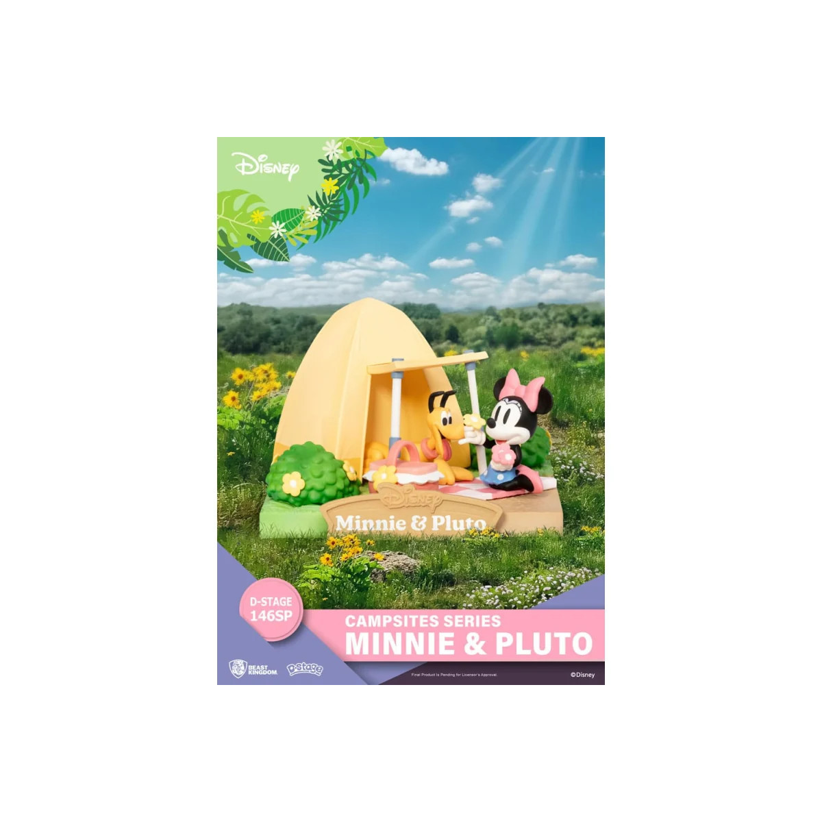Beast Kingdom Disney - D-Stage Diorama de PVC Serie Camping - Edición especial Minnie y Pluto